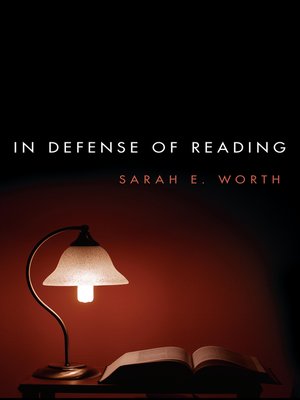 cover image of In Defense of Reading